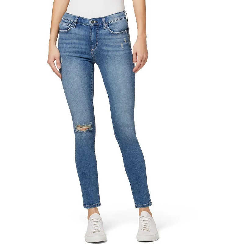 Raw Denim Jeans for Authentic -Joe's Womens Ankle Destroyed Skinny Jeans