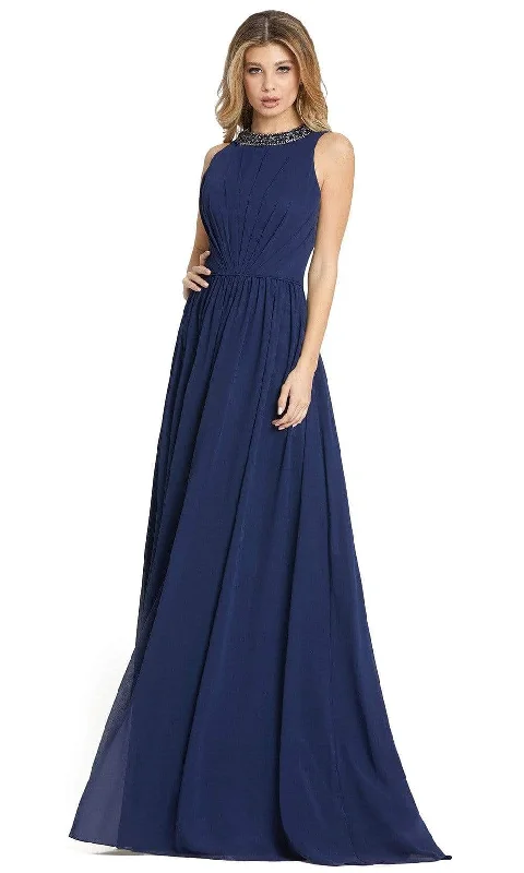 Plus size dresses with playful details add charm -Plus size dresses with pleats for texture and movement -Ieena Duggal - 55147 Beaded Jewel Neck A-Line Simple Prom Dress