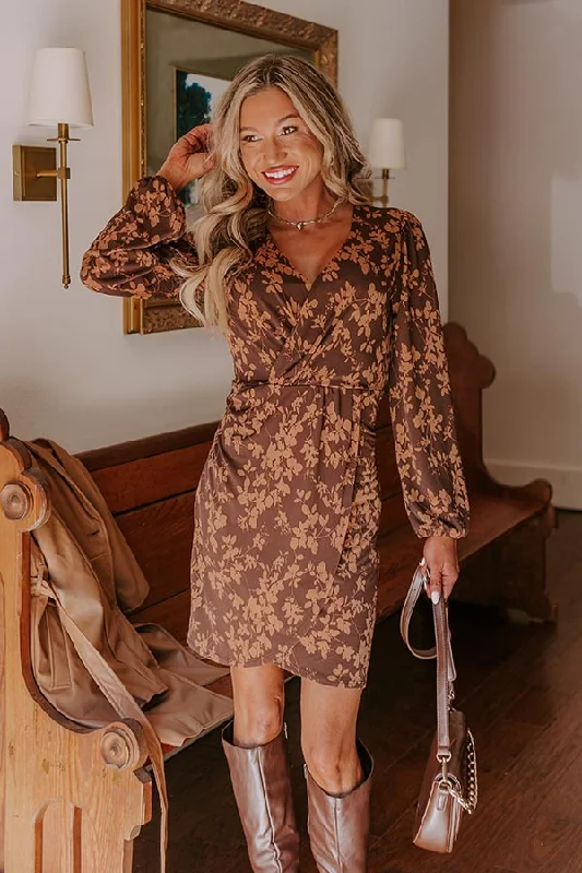 Plus size dresses featuring animal prints feel wild -Plus size dresses with pleated details for texture -Maple Dreams Floral Mini Dress