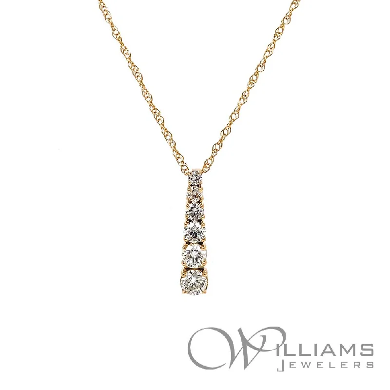 Best necklaces and pendants with opal gemstones for an iridescent glow-Williams Signature 14 Karat Diamond Necklace