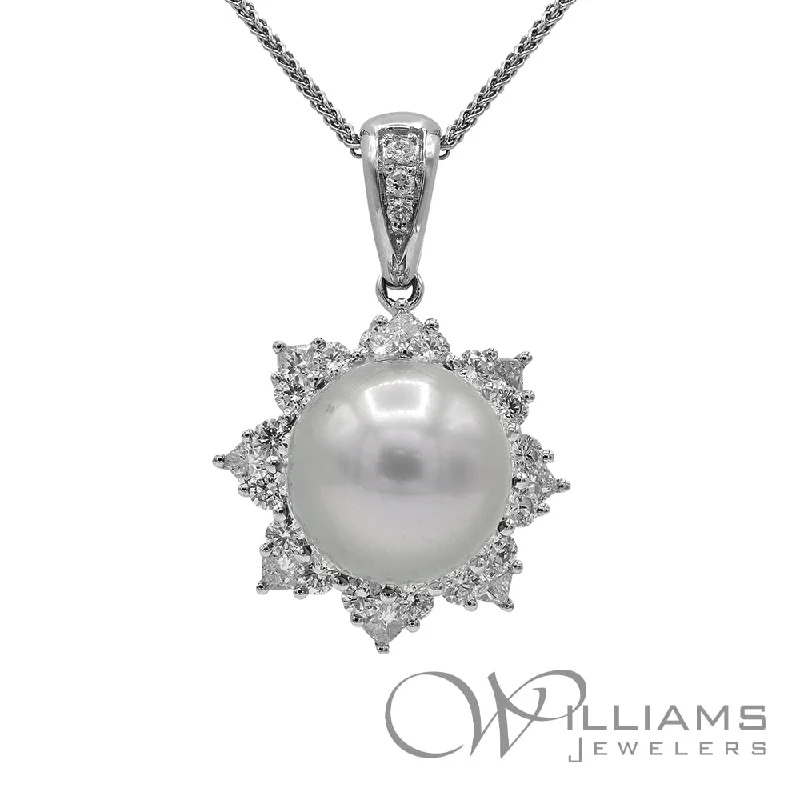 Best necklaces and pendants with glowing moonstone for an ethereal glow-Williams Signature 18 Karat Pearl Pendant