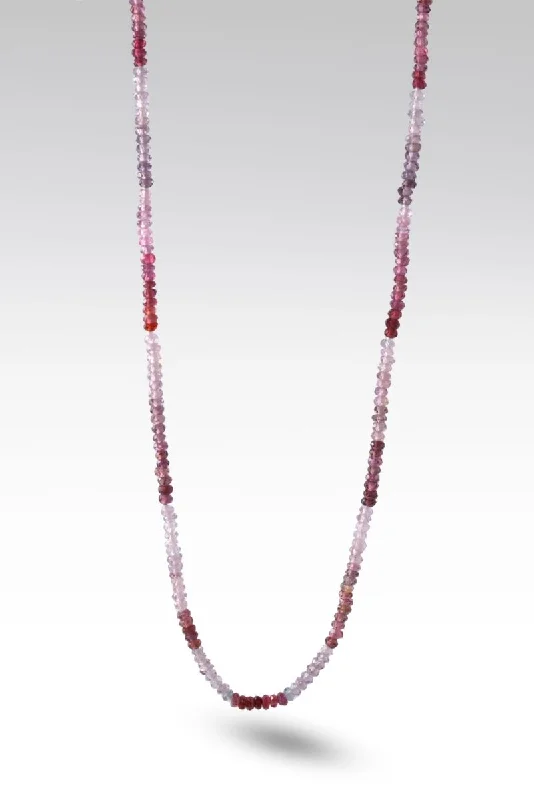 Best necklaces and pendants with oval pendants for a classic, elegant shape-Beaded Multi Spinel Necklace™ in Watermark