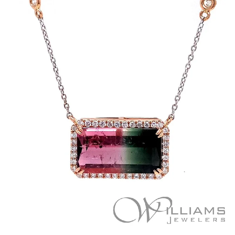 Best necklaces and pendants with art deco elements for a vintage, glamorous design-Frederic Sage 18 Karat Tourmaline Necklace