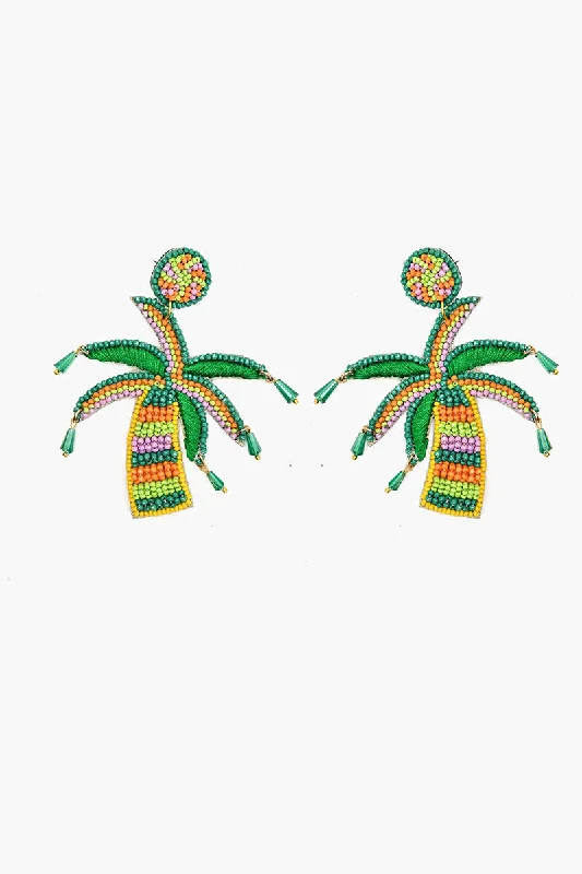 Drop Earrings with Polished Shine -Palm Beach Earrings