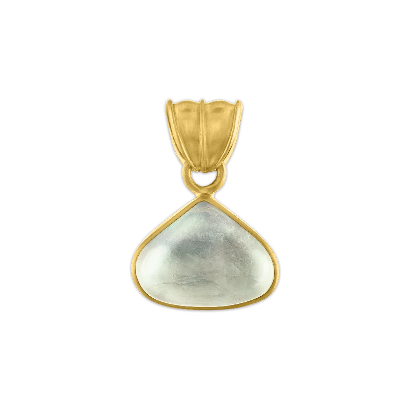 Best necklaces and pendants with statement designs for a fashionable accessory-Mango Moonstone Fan Pendant