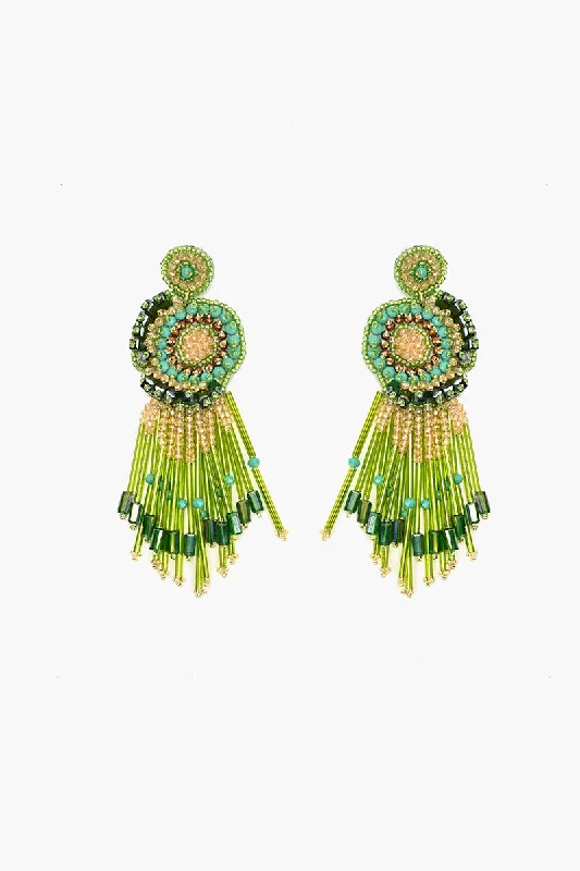 Detachable Drop Earrings with Charms -Glam Sham Beaded Earrings