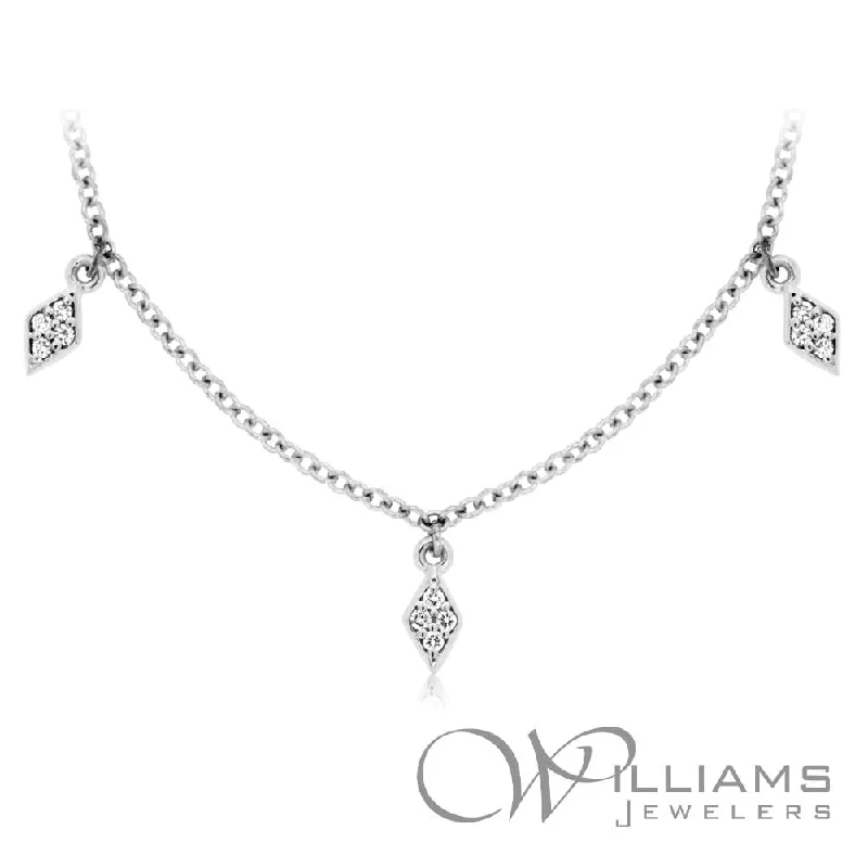 Necklaces and pendants with infinity love symbols for an eternal, romantic gesture-Williams Signature 14 Karat Diamond Necklace