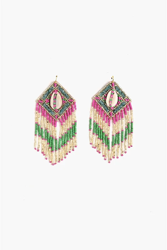 Triangular Drop Earrings for Edge -Paparazzi Tassel Earrings