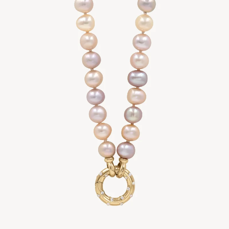 Unique necklaces and pendants with artistic shapes for a creative, one-of-a-kind design-Pearl Aria Necklace