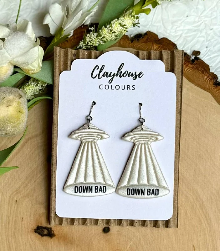 Drop Earrings for Birthday Celebration -Down Bad Swiftie Earrings