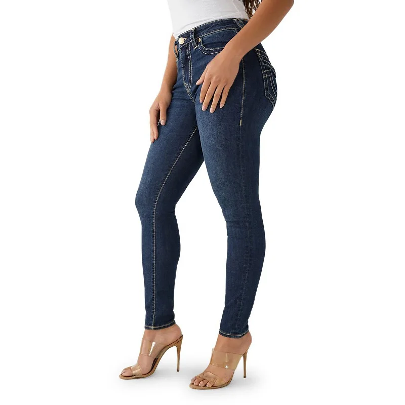 Skinny Jeans for Slim Fit -True Religion Womens Halle High-Rise Dark Wash Skinny Jeans