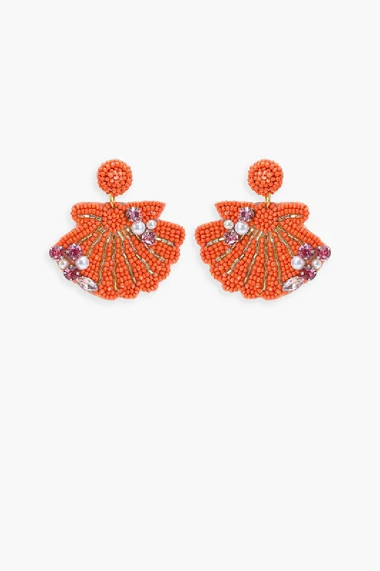 Geometric Drop Earrings for Trend -Coral Crush Drop Earrings