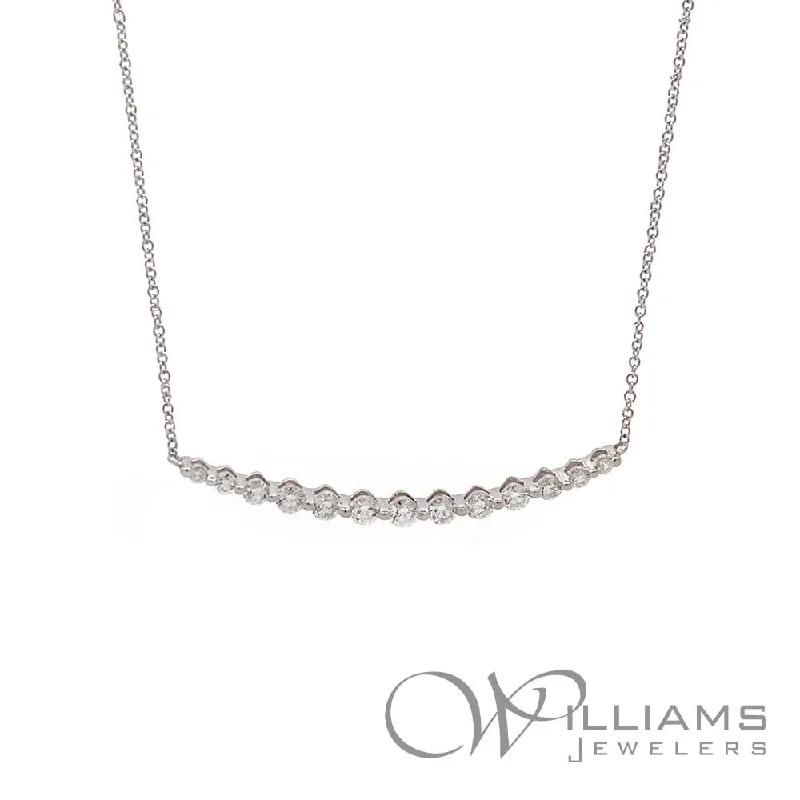 Fashionable necklaces and pendants with birthstones for a personalized gift idea-Williams Signature 18 Karat Diamond Necklace