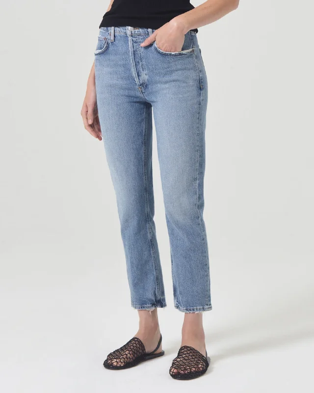 Mother's Day Jeans for Gift -Riley Crop in Quiver