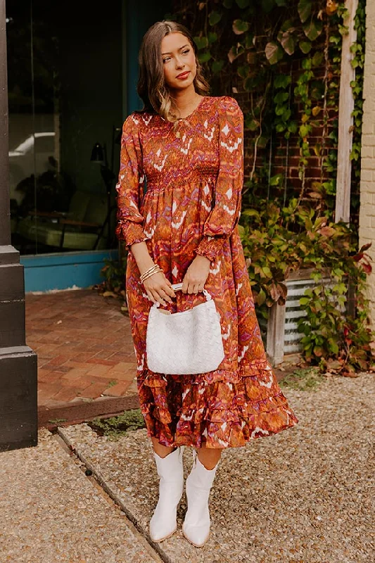 Plus size dresses featuring gemstone details shine subtle -Plus size dresses with floral prints for spring -Harvest Hues Satin Midi