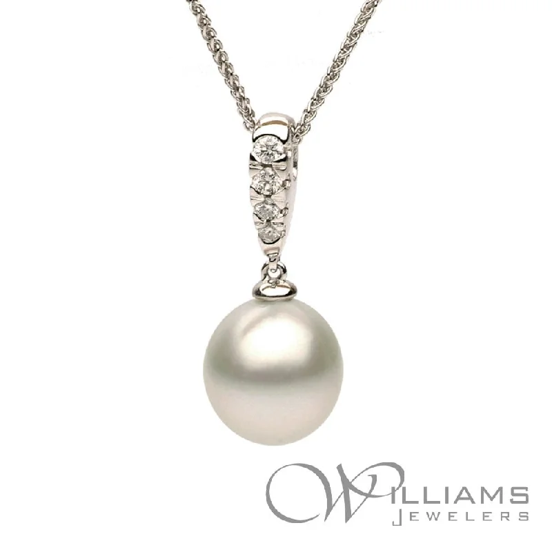 Best necklaces and pendants with layered designs for a chic, stacked look-Williams Signature 18 Karat Pearl Pendant