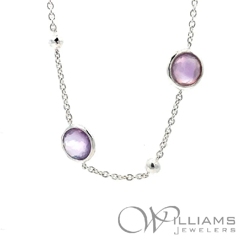 Necklaces and pendants with crescent moon designs for a celestial and mystical feel-Ippolita Lollipop Sterling Silver Multi-Gem Necklace