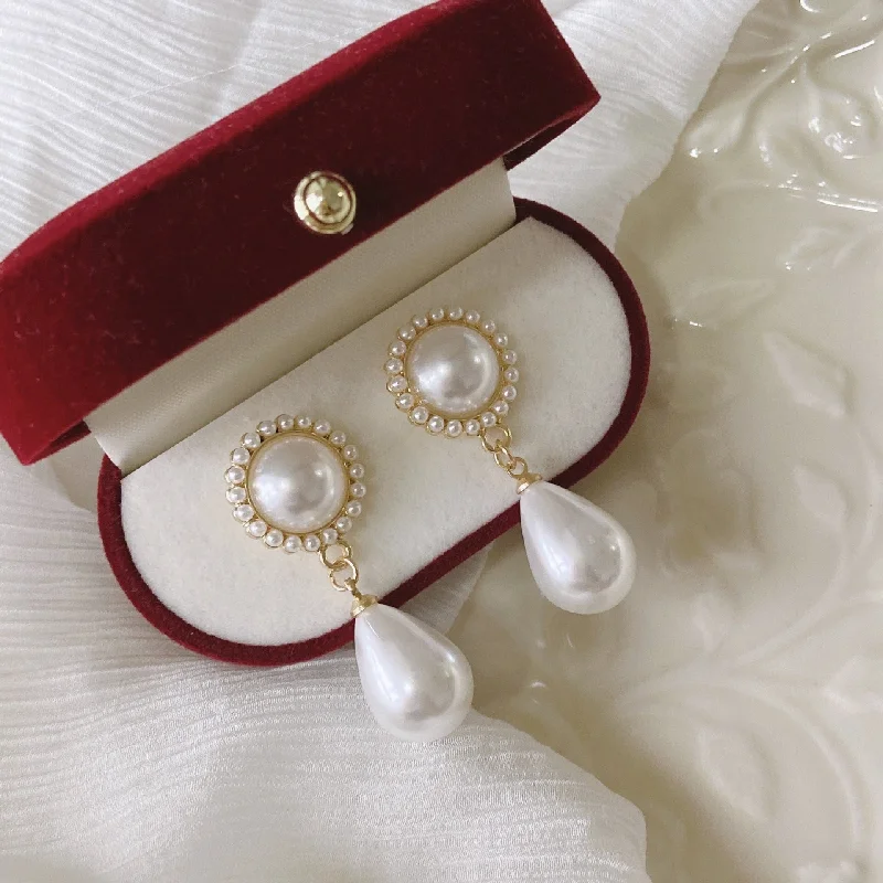 Leverback Drop Earrings for Comfort -Wholesale Baroque Drop Pearl Earrings