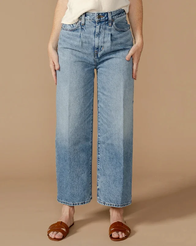 Wrap Skirt Jeans for Versatile -Melly Crop in Baxter