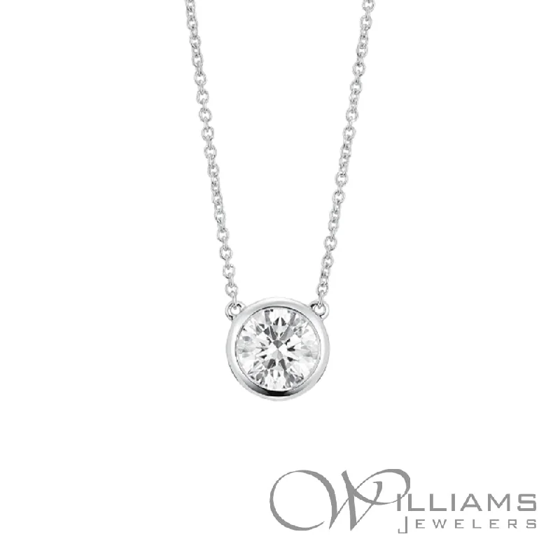 Simple necklaces and pendants with tiny charms for a delicate and casual vibe-Lightbox Jewelry 14 Karat Synthetic Diamond Necklace