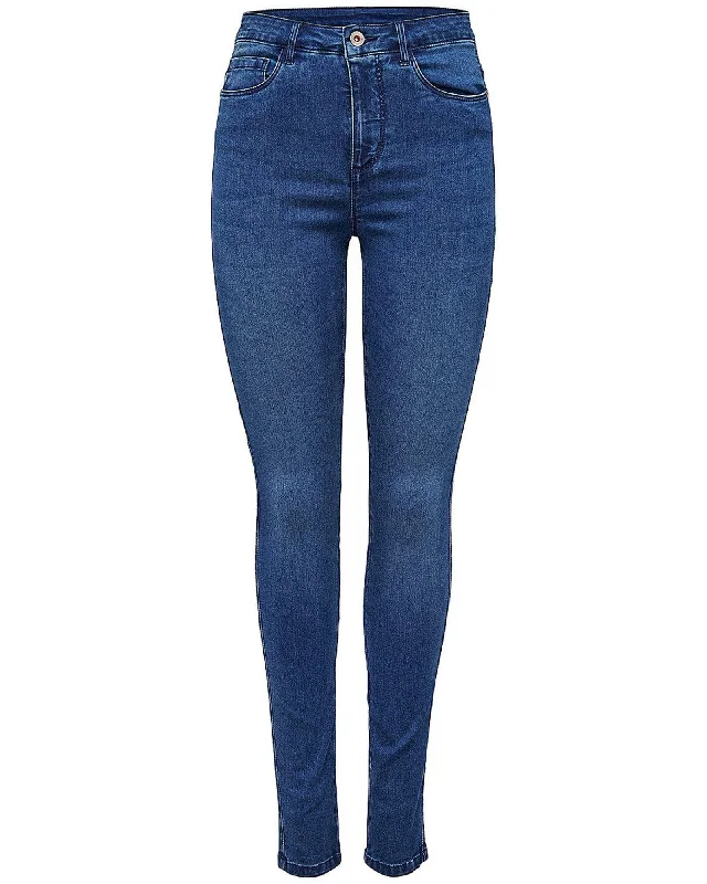 Anniversary Jeans for Special -High Waist Skinny Jeans with Zip and Button Fastening