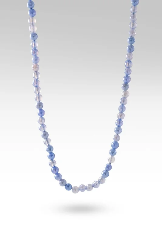 Beautiful necklaces and pendants with gemstone teardrops for an elegant effect-Beaded Celestial Angelite Necklace™ in Watermark