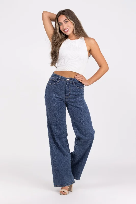 Organic Jeans for Natural -Not Your Average Day from Judy Blue: High-Rise Vintage Wide Leg Denim