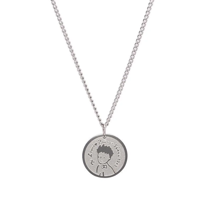 Beautiful necklaces and pendants with diamond halo settings for extra brilliance-Little Prince Necklace