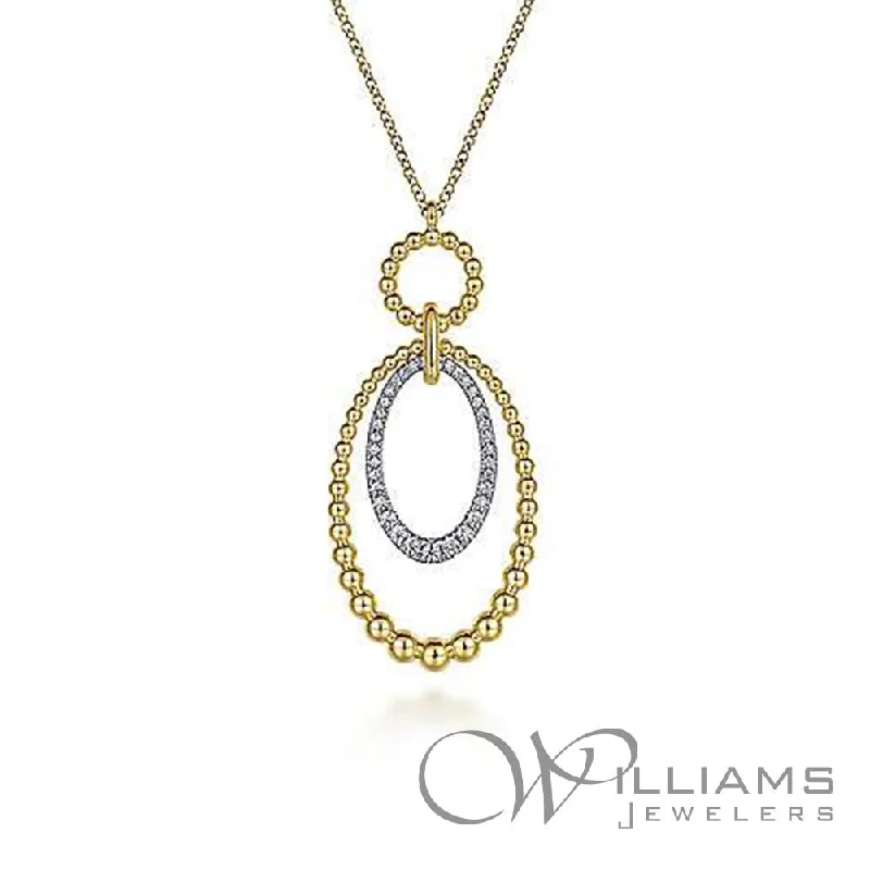 Elegant necklaces and pendants with diamond accents for added sparkle-Gabriel & Co. Bujukan 14 Karat Diamond Necklace