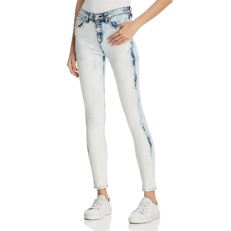 Gray Jeans for Neutral Tone -Rag & Bone Jeans Womens Denim Faded Skinny Jeans