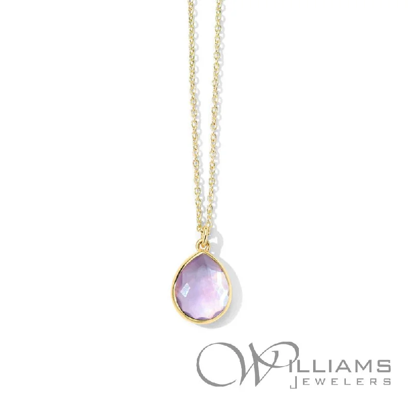 Elegant necklaces and pendants with diamond accents for added sparkle-Ippolita Rock Candy 18 Karat Amethyst Necklace