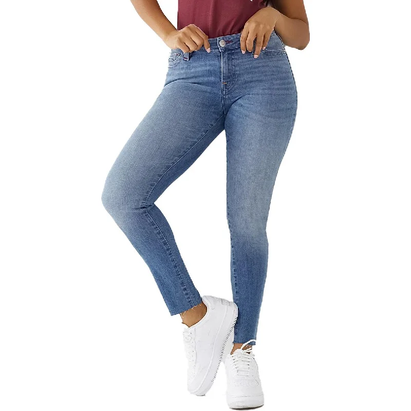 Affordable Jeans for Budget -True Religion Womens Jennie Curvy Mid-Rise Medium Wash Skinny Jeans