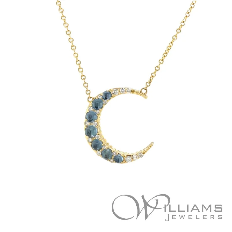 Beautiful necklaces and pendants with geometric shapes for a modern, artistic design-Monica Rich Kosann 18 Karat Aquamarine Necklace