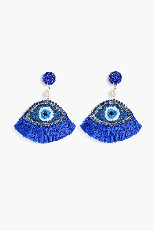 Drop Earrings for Casual Outfit -Forever Greece Evil Eye Earrings