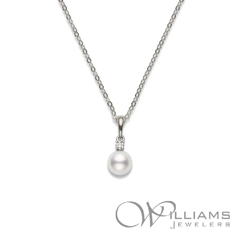 Beautiful necklaces and pendants with diamond-encrusted designs for maximum sparkle-Mikimoto 18 Karat Pearl Pendant