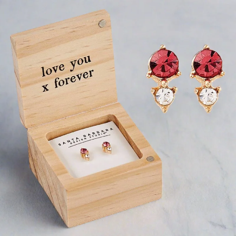 Drop Earrings with Symbolic Elements -Mama Treasure Box Earrings | Giftable | Mother's Day Gift