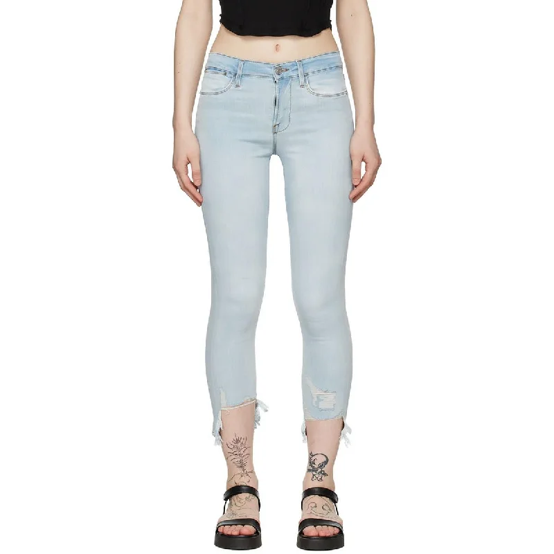 Overalls Jeans for Workwear -FRAME Womens High Rise Cropped Skinny Jeans