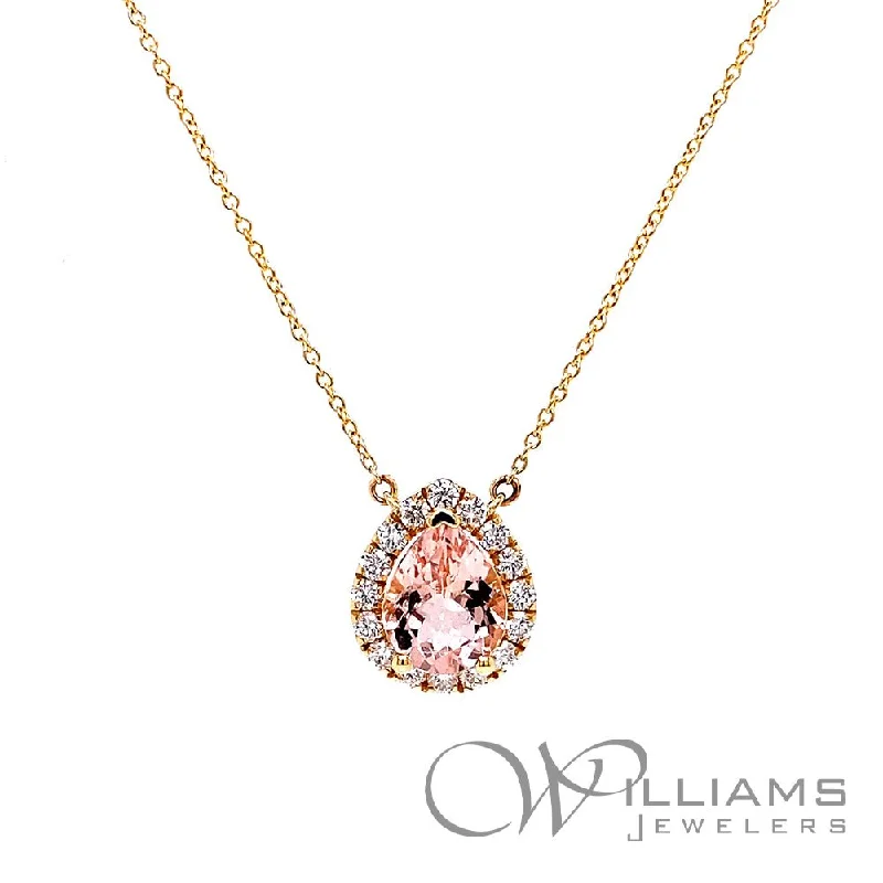 Beautiful necklaces and pendants with moon and star charms for a dreamy effect-Williams Signature 14 Karat Morganite Necklace