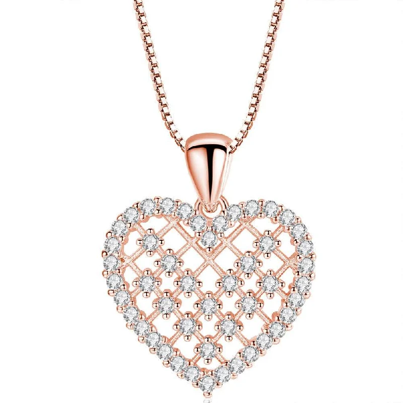 Necklaces and pendants with star-shaped designs for a whimsical, celestial touch-Crystal Heart Necklace