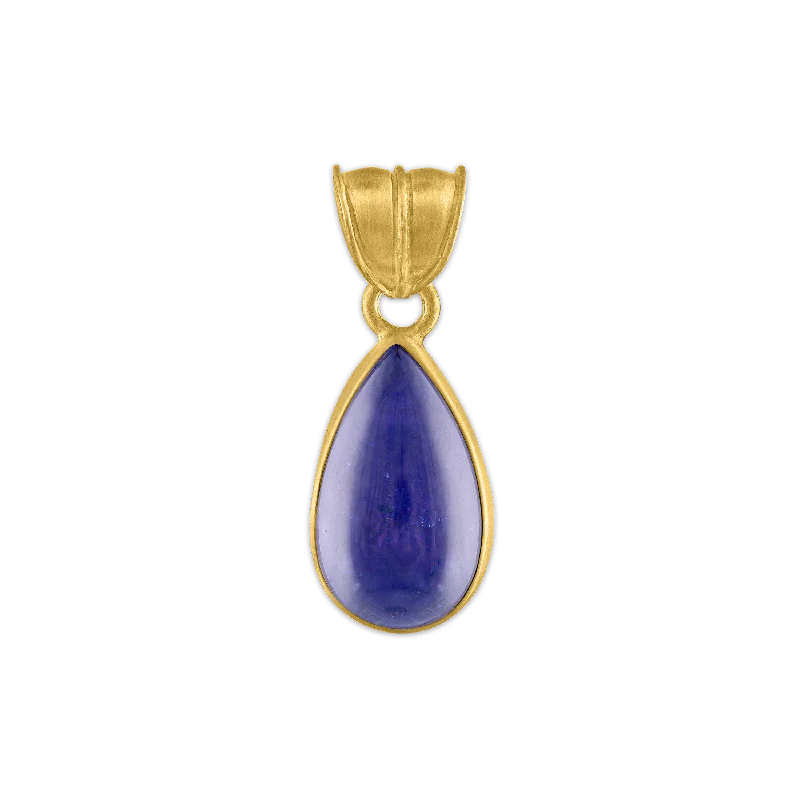 Stunning necklaces and pendants with sapphire gemstones for a luxurious blue hue-Small Tanzanite Tear Pendant