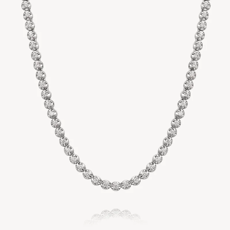 Best necklaces and pendants with oval pendants for a classic, elegant shape-Buttercup Tennis Necklace