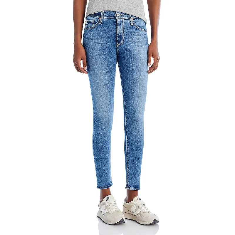 Frayed Hem Jeans for Edgy -Adriano Goldschmied Womens Faded Denim Skinny Jeans