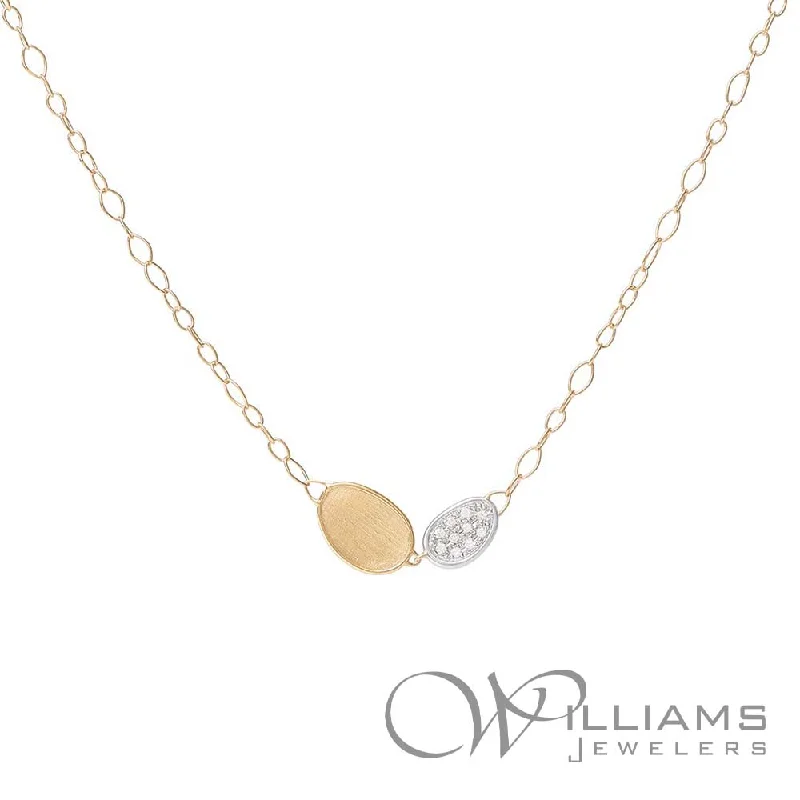 Elegant necklaces and pendants with infinity symbols for timeless designs-Marco Bicego Lunaria 18 Karat Diamond Necklace