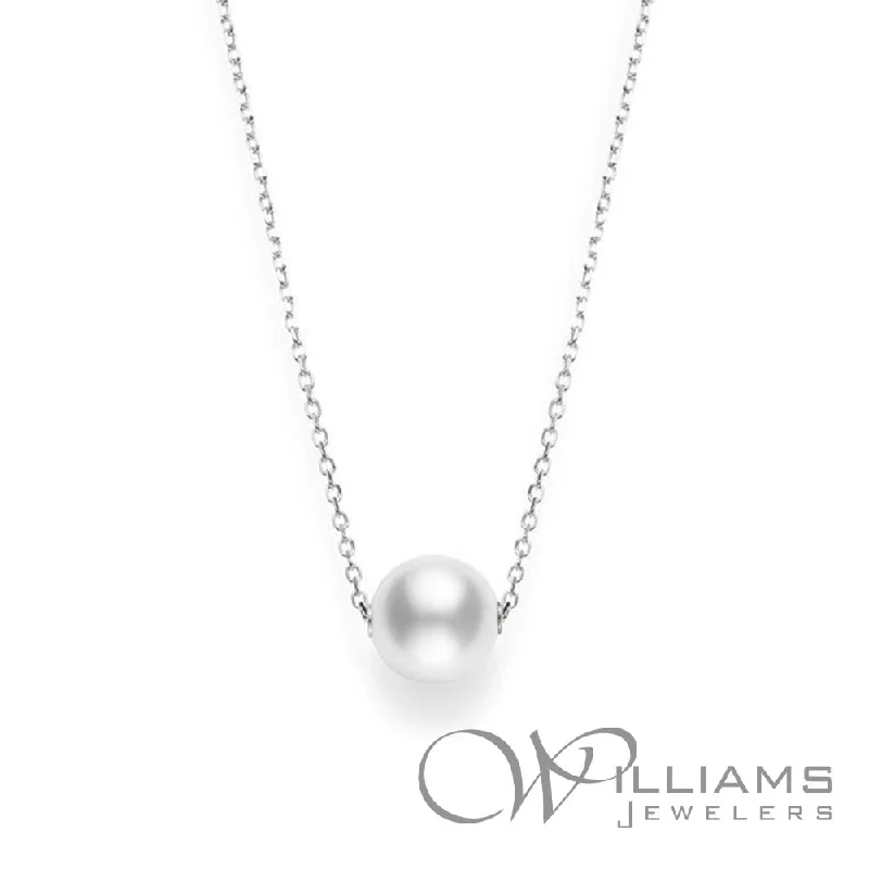 Stunning necklaces and pendants with chakra stones for healing and balance-Mikimoto 18 Karat Pearl Pendant