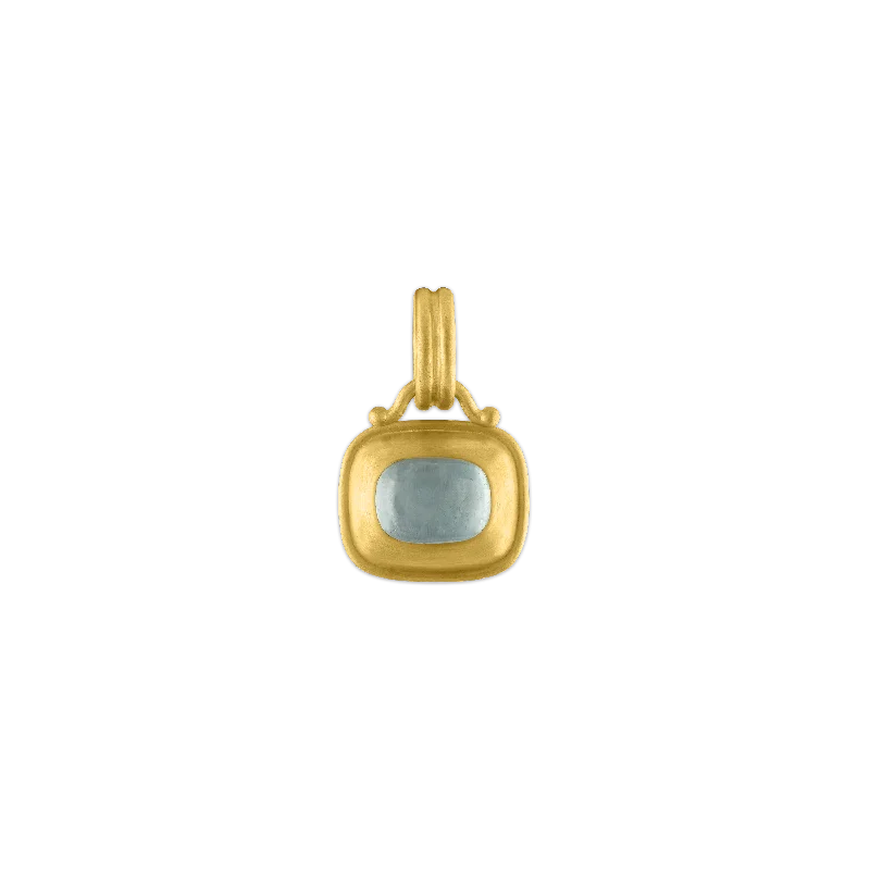 Unique necklaces and pendants with vintage-inspired designs for timeless appeal-Aquamarine Capsa Pendant