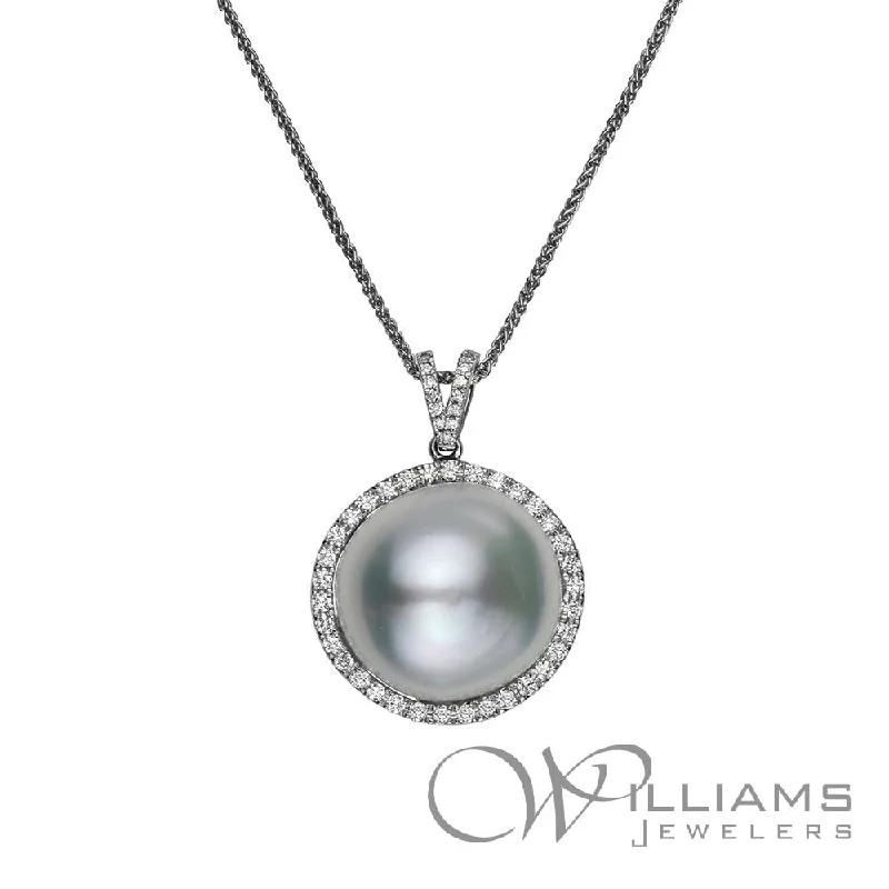 Necklaces and pendants with abstract shapes for a modern, creative appearance-Williams Signature 18 Karat Pearl Pendant