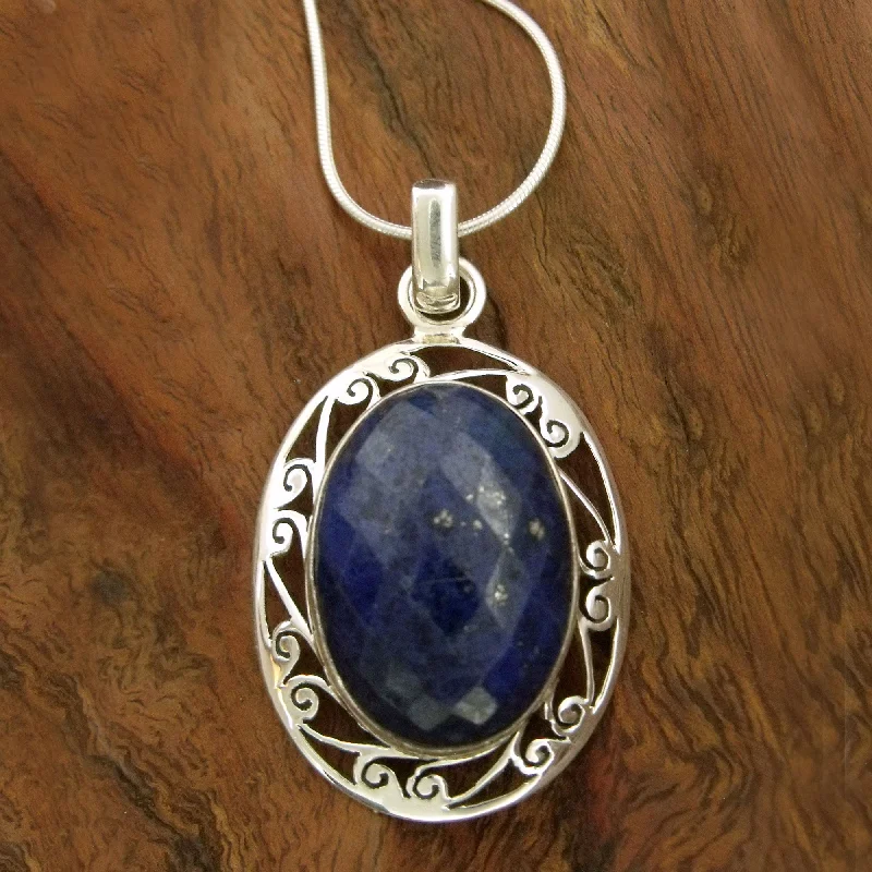 Stunning necklaces and pendants with sapphire gemstones for a luxurious blue hue-Seductive Blue Sterling Silver Necklace