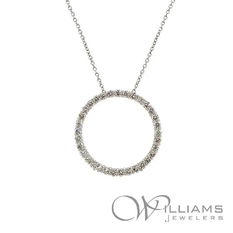 Simple necklaces and pendants with bar pendants for a sleek modern design-Williams Signature 14 Karat Diamond Necklace