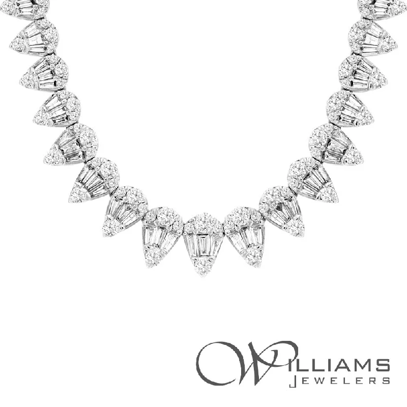 Necklaces and pendants with lotus flower designs for a spiritual, peaceful vibe-Williams Signature 14 Karat Diamond Necklace