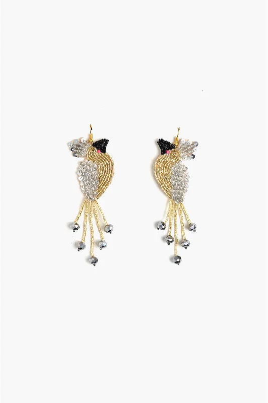 Star Shaped Drop Earrings for Charm -Flow & Glow Beaded Earrings